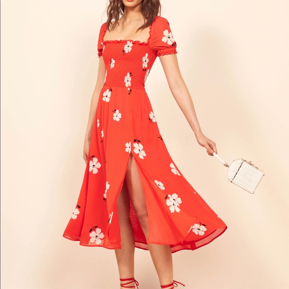 Reformation Inka Dress in Chiquita